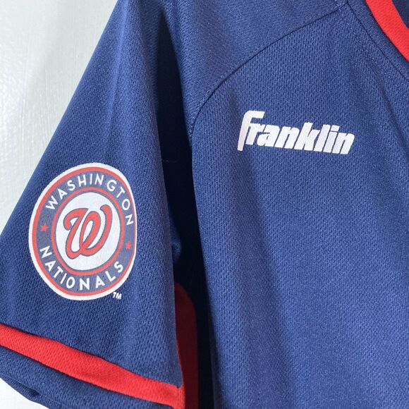 Washington Nationals Authentic Jersey (Youth XL) #19 • Franklin Baseball Shirt - Picture 5 of 7